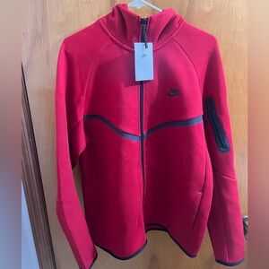 Nike Red Tech fleece hoodie